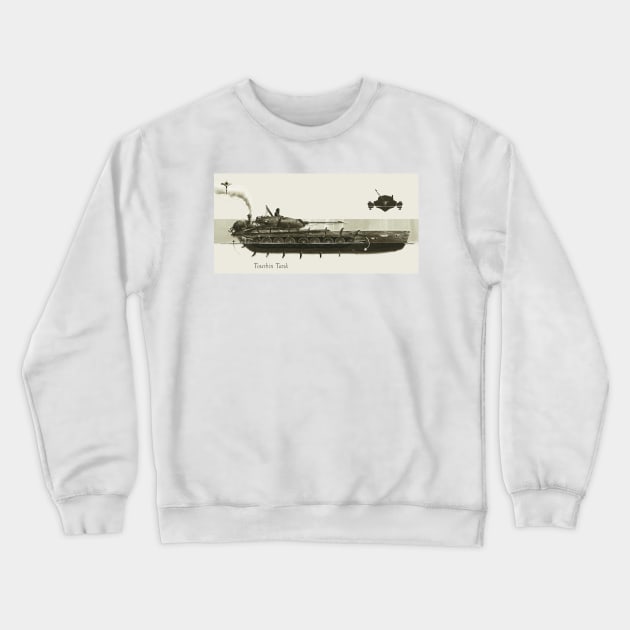 Tourbin Tank Crewneck Sweatshirt by ArashRazavi